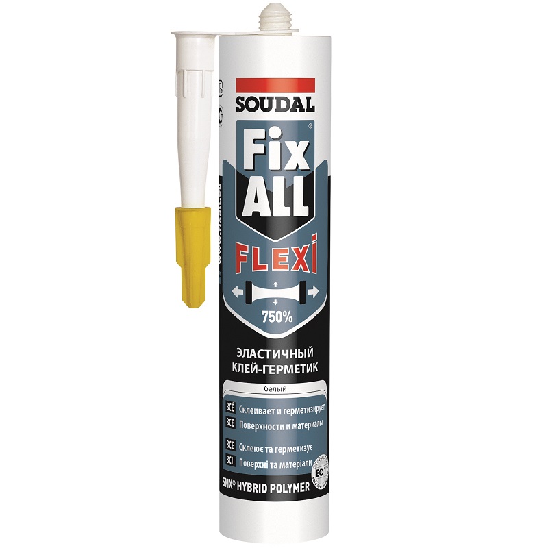 Клей-герметик гибридный Soudal Fix All Flexi белый 290 мл 1 117383