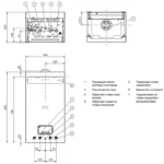 Габаритный чертеж Protherm Пантера 25 KTO
