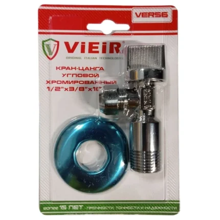 Кран-цанга угловой 1/2''х3/8'' Vieir VER56
