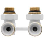 Узел нижнего подключения Vieir 1/2"x3/4" ЕК угловой белый — изображение 2