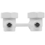 Узел нижнего подключения Vieir 1/2"x3/4" ЕК угловой белый — изображение 4