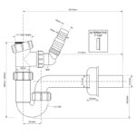 Сифон для умывальника McAlpine HC4PF-32WM — изображение 2