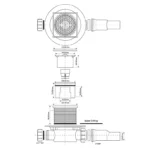 Душевой трап McAlpine 115х115 HCFG3 — изображение 2