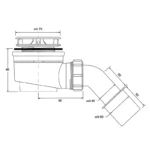 Сифон для душевого поддона McAlpine HC252570B — изображение 2