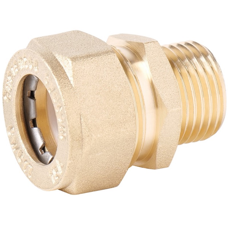 Муфта обжимная латунная Vieir 15хНР1/2" 1 Муфта обжимная латунная Vieir 15хНР1/2" — изображение 1